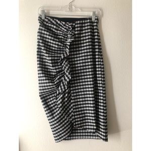 ZARA plaid knee length skirt